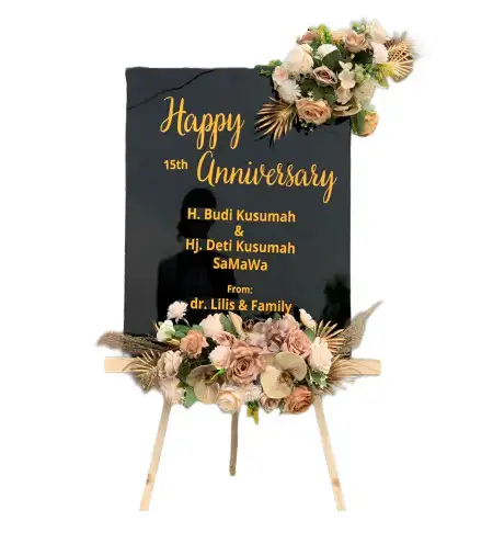 Papan Bunga Akrilik Gedung Wedding Tangerang Selatan